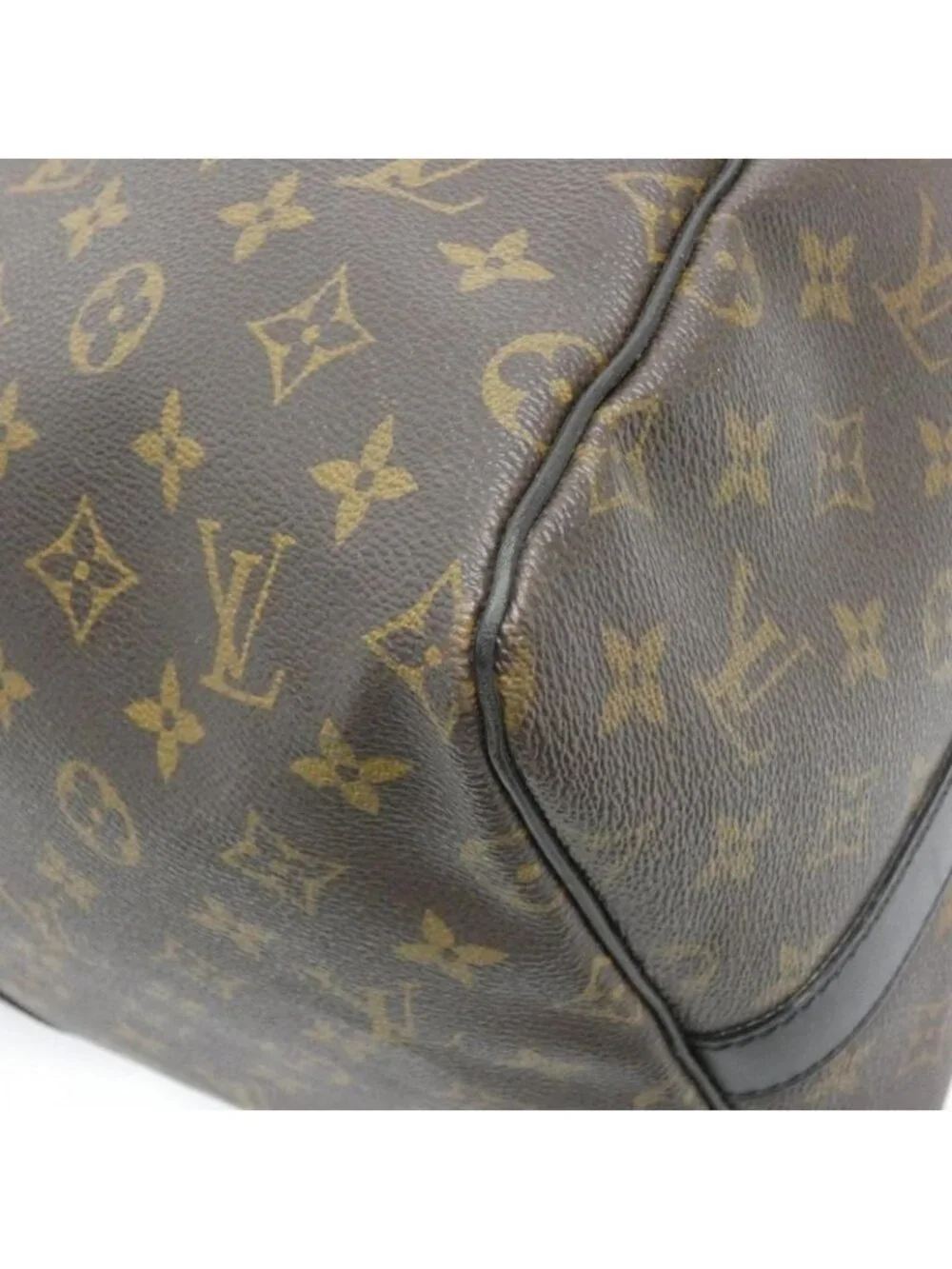 Louis Vuitton Monogram Macassar Keepall Bandouliere 55 cm Boston Bag - Picture 3 of 10